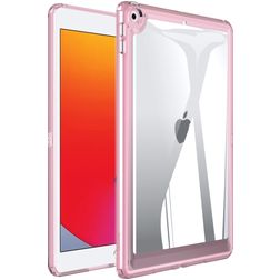 Mobigear Crystal iPad 7 (2019) Hardcase Backcover - Transparant / Roze
