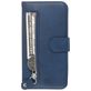 Mobigear Zipper Samsung Galaxy S20 Hoesje Bookcase Portemonnee - Blauw