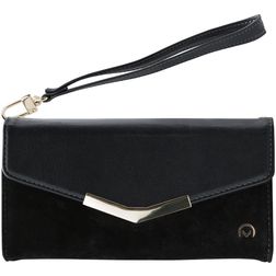 Mobilize Gelly Velvet iPhone XS Hoesje Uitneembare 2in1 Clutch - Deep Black