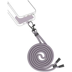 Valenta Nylon Lanyard Universeel Telefoonkoord Verstelbaar - Paars