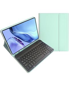 Mobigear Keys iPad 10 (2022) Hoes QWERTY Bluetooth Toetsenbord Bookcase + Stylus Houder - Mint