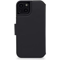 Decoded Wallet iPhone 14 Pro Max Hoesje Echt Leer Bookcase Portemonnee - Zwart