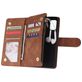 Mobigear Zipper Samsung Galaxy A41 Hoesje Bookcase Portemonnee - Bruin