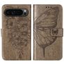 Mobigear Butterfly Google Pixel 9 Pro Hoesje Bookcase Portemonnee - Grijs