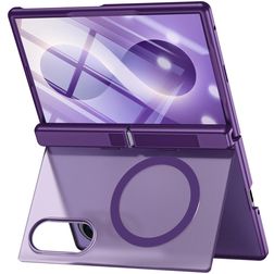 Mobigear Kickstand Samsung Galaxy Z Fold 8 MagSafe Hoesje Hardcase Backcover Shockproof met Standaard - Paars