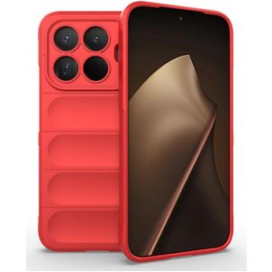 Mobigear Bumpy Xiaomi 15T Pro Hoesje Flexibel TPU Backcover - Rood