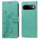 Mobigear Flowers Google Pixel 11 Pro Hoesje Bookcase Portemonnee - Groen