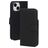 Mobiparts Wallet iPhone 15 MagSafe Hoesje Echt Leer Bookcase Portemonnee - Zwart