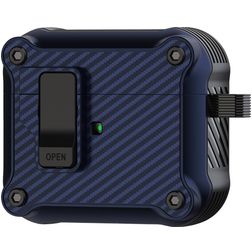 Mobigear Racing Clip Apple AirPods Pro 1 Hardcase Hoesje - Blauw