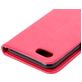 Mobigear Flowers iPhone SE (2020) Hoesje Bookcase Portemonnee - Magenta