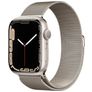 Mobigear Loop Milanese Apple Watch Bandje Magneetsluiting - 42/41/40/38 mm - Sterrenlicht