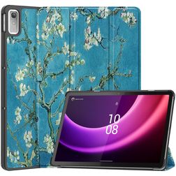 Mobigear Tri-Fold Lenovo Tab P11 Gen 2 Hoes Bookcase - Amandelbloesem