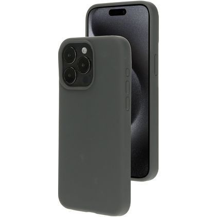 Mobiparts iPhone 15 Pro Max Siliconen Hoesje Backcover - Urban Grey