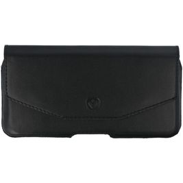 Valenta Amsterdam iPhone SE (2022) Echt Leer Broekriemhoesje - Riemtasje - Holster - Zwart