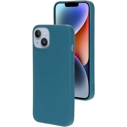 Mobiparts iPhone 14 Siliconen Hoesje Backcover - Blueberry Blue