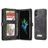 Caseme 008 iPhone X Hoesje Uitneembare 2in1 Bookcase Portemonnee - Zwart