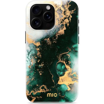 MIO iPhone 16 Pro Max MagSafe Hoesje Hardcase Backcover - Green Marble