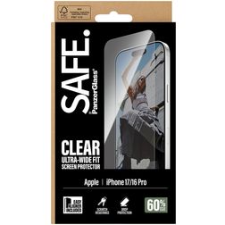 SAFE by PanzerGlass Ultra-Wide-Fit iPhone 17 Glazen Screenprotector - Case Friendly + Installatieframe