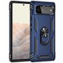 Mobigear Armor Ring Google Pixel 6 Hoesje Hardcase Backcover Shockproof met Ringhouder - Blauw