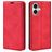 Mobigear Retro Slim iPhone 17 Hoesje Bookcase Portemonnee - Rood
