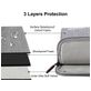 Haweel Oxford Laptop Aktetas 15 - 16 inch Laptoptas + Handvat - Grijs
