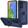 Mobigear Armor Ring Samsung Galaxy A73 Hoesje Hardcase Backcover Shockproof met Ringhouder - Blauw