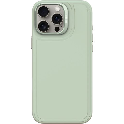 Decoded Stacks iPhone 16 Pro Max Siliconen MagSafe Hoesje Backcover - Mist Green