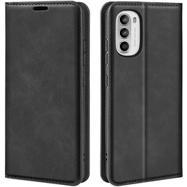 Mobigear Retro Slim Motorola Moto G52 Hoesje Bookcase Portemonnee - Zwart