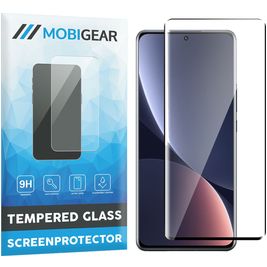 Mobigear Premium Xiaomi 12 Pro Glazen Screenprotector - Case Friendly - Zwart