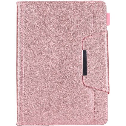 Mobigear Luxury iPad 7 (2019) Hoes Bookcase + Stylus Houder - Roze