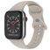 Mobigear Sport Dual Siliconen Apple Watch Bandje Druksluiting - 49/46/45/44 mm - Taupe