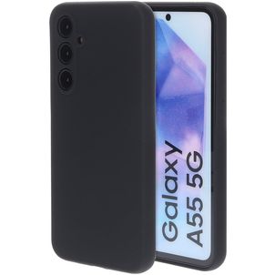 Mobiparts Samsung Galaxy A55 Siliconen Hoesje Backcover - Zwart