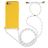 Mobigear Lanyard iPhone SE (2020) Flexibel TPU Hoesje met koord - Geel