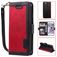 Mobigear Two Tone iPhone 8 Hoesje Bookcase Portemonnee - Zwart / Rood