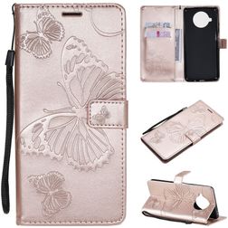Mobigear Butterfly Xiaomi Mi 10T Lite Hoesje Bookcase Portemonnee - Roségoud