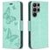 Mobigear Butterfly Samsung Galaxy S24 Ultra Hoesje Bookcase Portemonnee - Groen
