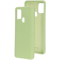 Mobiparts Samsung Galaxy A21s Siliconen Hoesje Backcover - Pistache Green