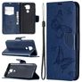Mobigear Butterfly Xiaomi Redmi Note 9 Hoesje Bookcase Portemonnee - Blauw