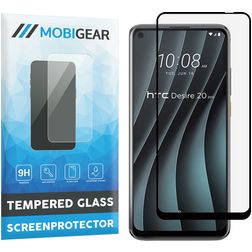 Mobigear Premium HTC Desire 20 Pro Glazen Screenprotector - Case Friendly - Zwart