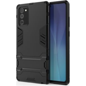 Mobigear Armor Stand Samsung Galaxy Note 20 Ultra Hoesje Hardcase Backcover Shockproof met Standaard - Zwart