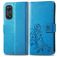 Mobigear Clover OPPO Reno 8T 4G Hoesje Bookcase Portemonnee - Blauw