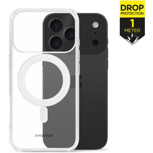 Mobilize Naked Protection Doorzichtig iPhone 17 Pro Max MagSafe Hoesje Hardcase Backcover Shockproof - Transparant