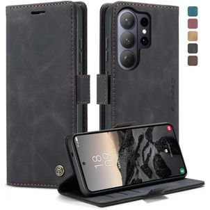CaseMe 013 Samsung Galaxy S26 Ultra Hoesje Bookcase Portemonnee - Zwart