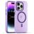 Mobigear Shockproof iPhone 16 Pro MagSafe Hoesje Flexibel TPU Backcover - Paars