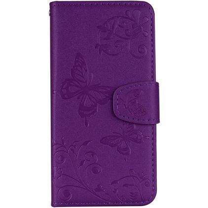 Mobigear Butterfly Xiaomi Mi 8 SE Hoesje Bookcase Portemonnee - Paars