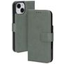 Mobiparts Classic Wallet iPhone 15 Hoesje Bookcase Portemonnee - Stone Green