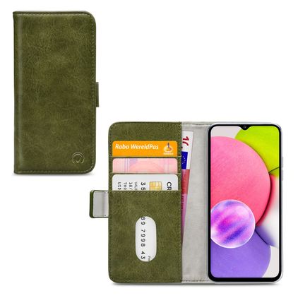Mobilize Elite Gelly Samsung Galaxy A03s Hoesje Bookcase Portemonnee - Groen