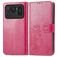 Mobigear Clover Xiaomi Mi 11 Ultra Hoesje Bookcase Portemonnee - Magenta