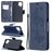 Mobigear Butterfly Samsung Galaxy A12 Hoesje Bookcase Portemonnee - Blauw