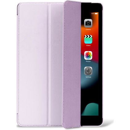 Decoded Textured Slim iPad 10 (2022) Hoes Flexibel Siliconen Bookcase - Lavendel